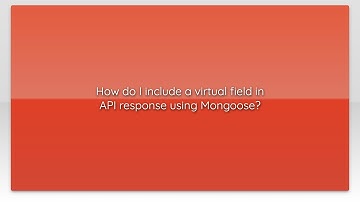 How do I include a virtual field in API response using Mongoose?