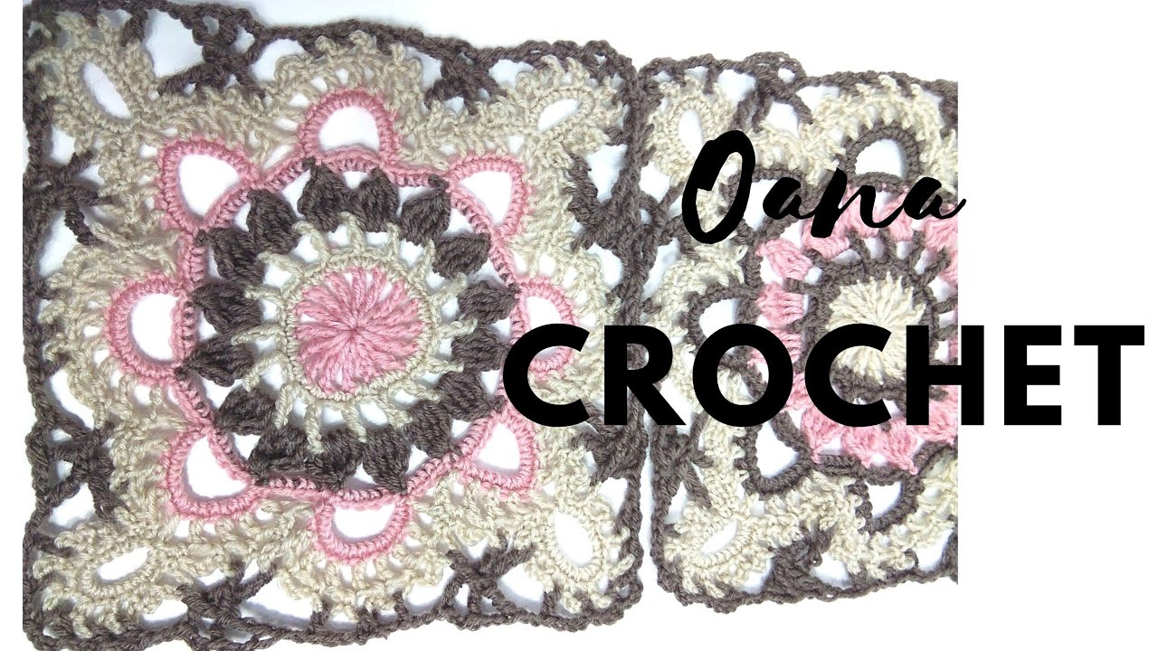 Lovely lacy square motif to crochet by Oana