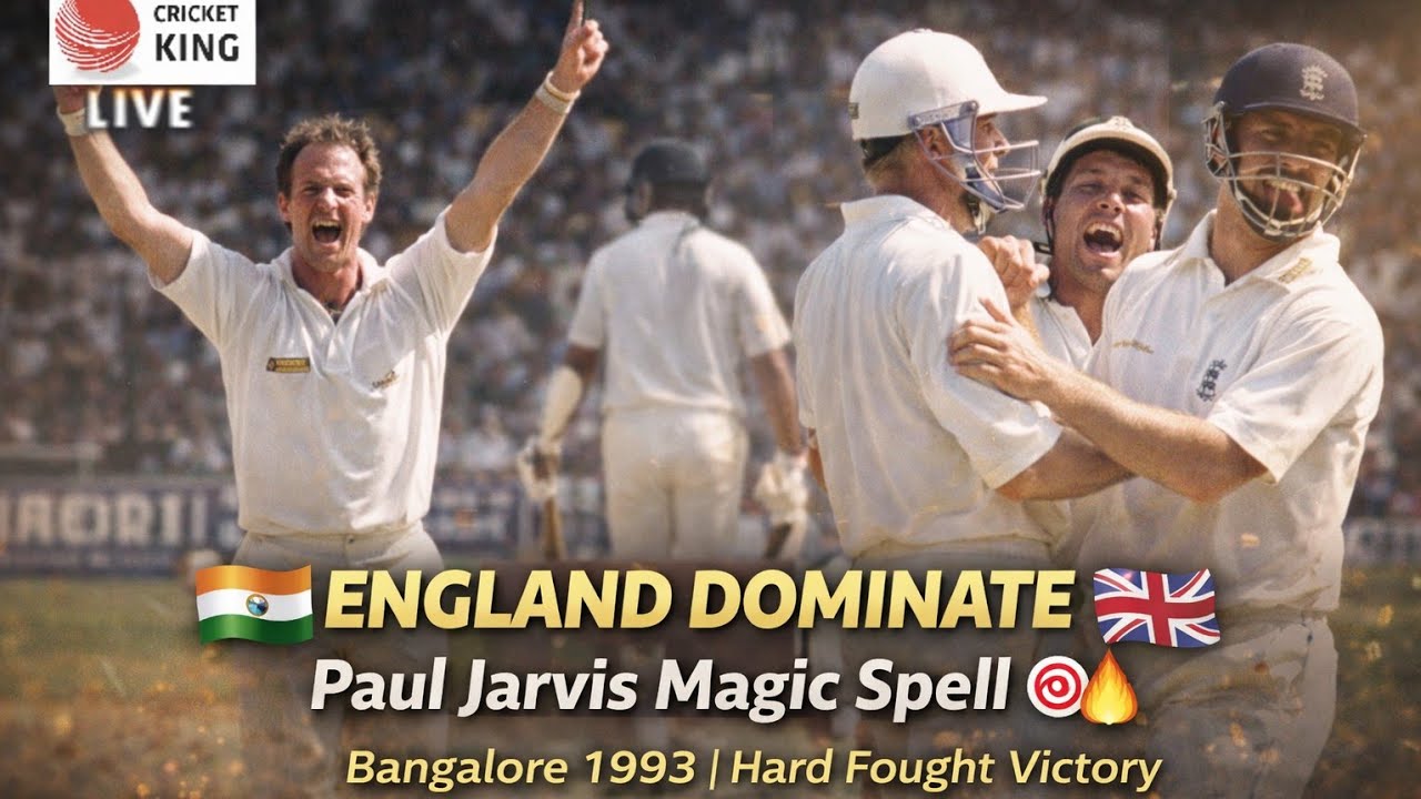 Paul Jarvis 5 for 35 in Good Hard Fought Victory at Bangalore | England Tour India 1992-93