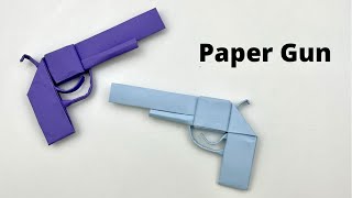 How To Make Easy Paper GUN Toy  For Kids / Nursery Craft Ideas / Paper Craft Easy / KIDS crafts