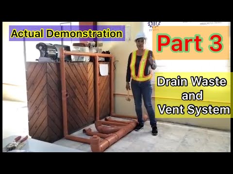 Plumbing Installation Actual Demo Part 3 Stub-outs Roughing-in of Drain Waste and Vent System