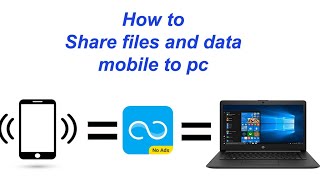 how to share files mobile to pc/laptop. मोबइल से डाटा लैपटाप मे कैसे भेजे