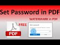 How to Password Protect PDF File /Set Password on PDF #pdf #pdffile #passwordprotected #editpdf