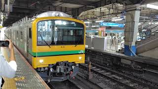 【撮影妨害あり...KY出場配給】E493系オク01編成＋キハE130-107が大宮駅3番線から発車するシーン（配8144M）2026.07.14