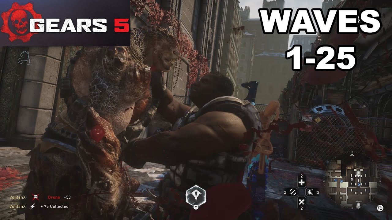 GEARS 5 HORDE OPERATION 4 BLOOD DRIVE WAVES 1-25 - 5 PLAYER CO-OP - (ELITE DIFFICULTY)