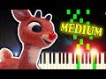 RUDOLPH THE RED-NOSED REINDEER - Piano Tutorial