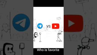Telegram V/S YouTube 🤔 || Who is favorite #telegram #youtube #shorts