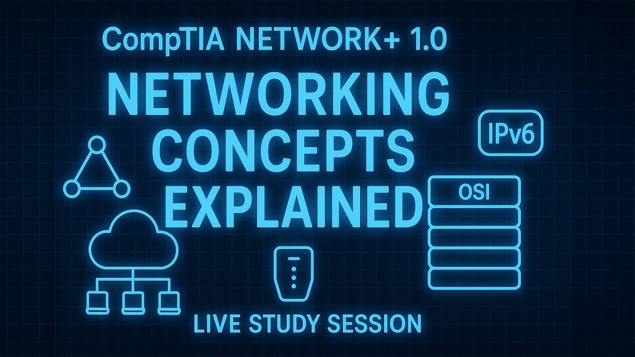 Networking Concepts Explained | Section 1.0 | Network+ Study Stream ...