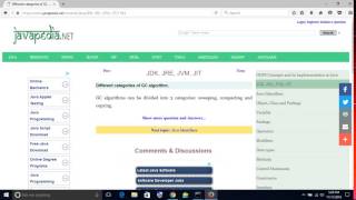 Different categories of GC algorithm. | javapedia.net