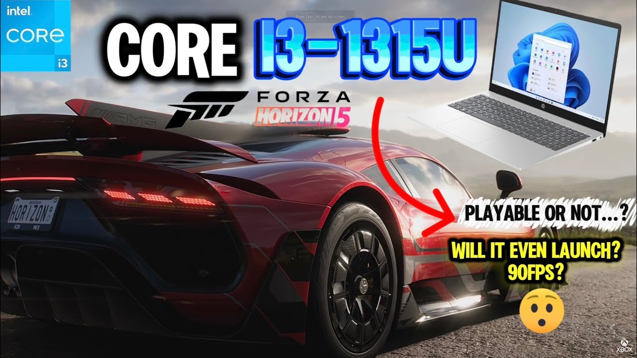 Can i3 RUN Forza Horizon 5? | Forza Horizon 5 Benchmark | Uhd graphics 13th gen |