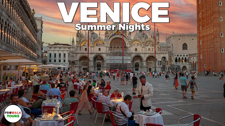 Venice, Italy Evening Walk - 4K 60fps - with Capti...