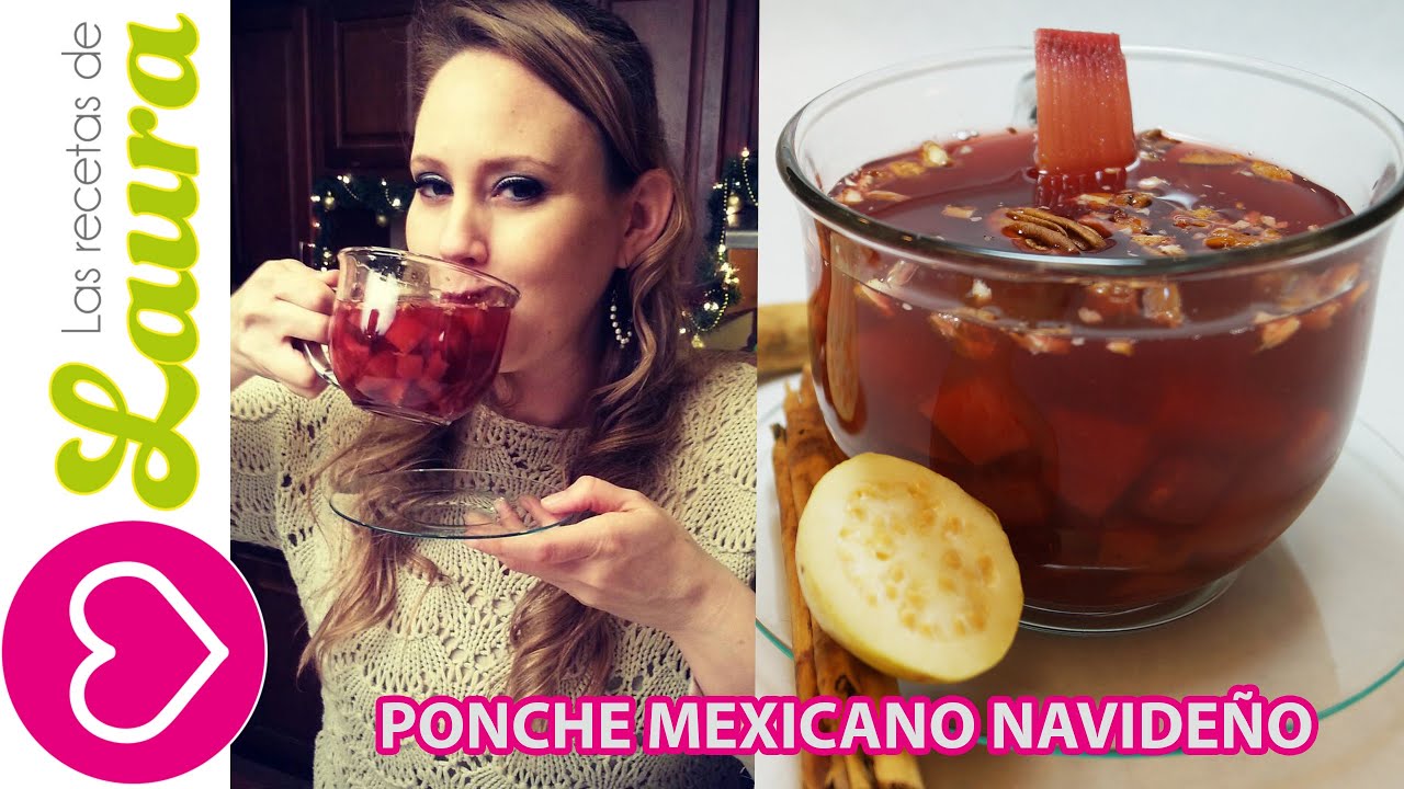 Como hacer PONCHE DE FRUTAS -Navideño -Comida Saludable - Mexican Christmas Punch saludable english
