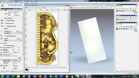 How to make 3d toolpath for 3d bed design cutting in Artcam 2008 English + Hindi