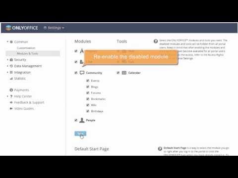 Set up access rights on your ONLYOFFICE portal