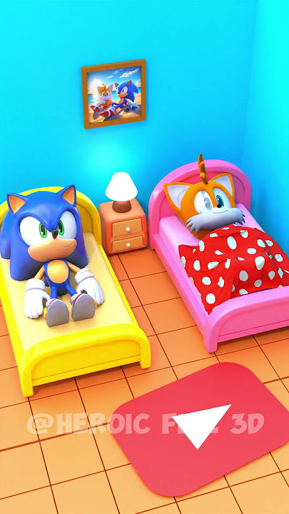 Tails Not Letting Sonic Sleep Peacefully 😄#FunnyAnimation #shorts #blenderanimation