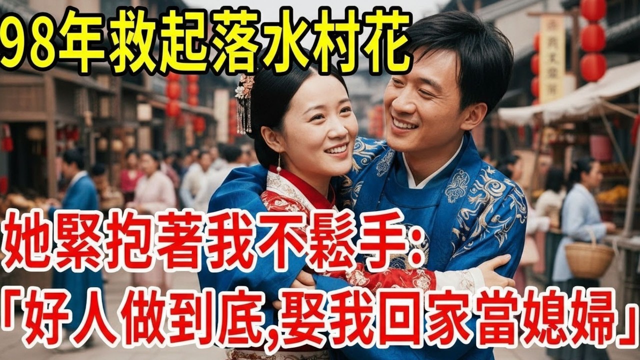98年救起落水村花,她緊抱著我不鬆手 好人做到底,娶我回家當媳婦#原創#情感