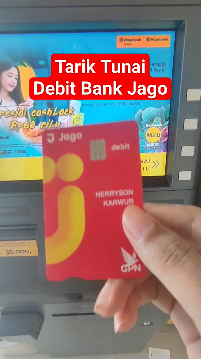 Tarik Tunai Debit Bank Jago ATM Bersama&Alto. #shorts #bankjago #tariktunai