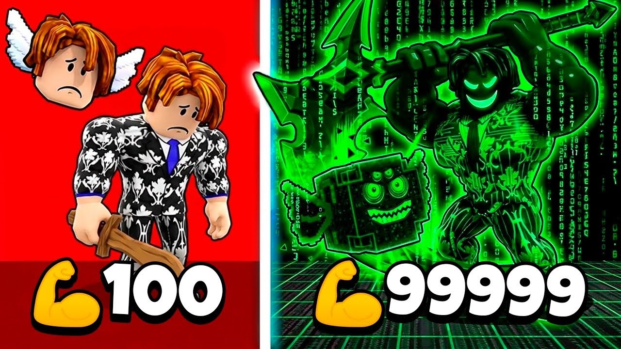 TENHO QUE FICAR MAIS FORTE PARA ROUBAR A MELHOR LUCKY BLOCK BRAINROT NO ROBLOX