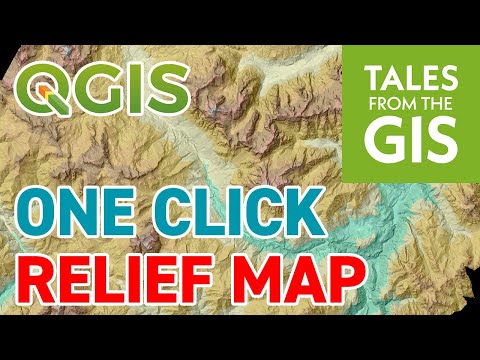 Create a RELIEF MAP IN ONE CLICK with QGIS 3