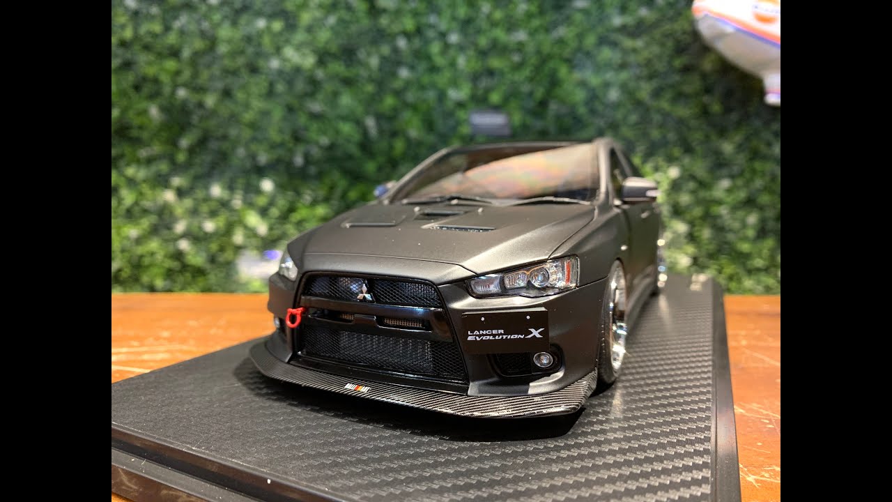 1/18 Ignition Model Mitsubishi Lancer EVO X (CZ4A) IG2296 - YouTube
