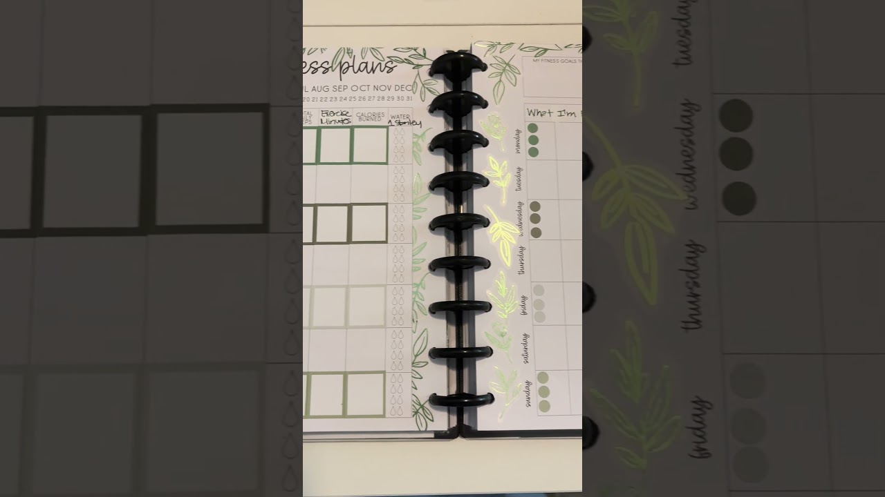 My @kellofaplan fitness planner is ready for the week! I love how it turned out! #missionhope
