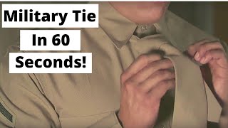 How To Tie A Military Tie (Windsor Style)