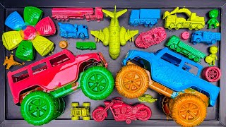 CLEANING toy cars, monster trucks, tanker trucks, dump trucks, ships & airplanes