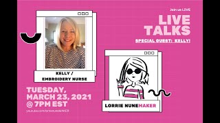 Embroidery Q & A with Kelly/Embroidery Nurse