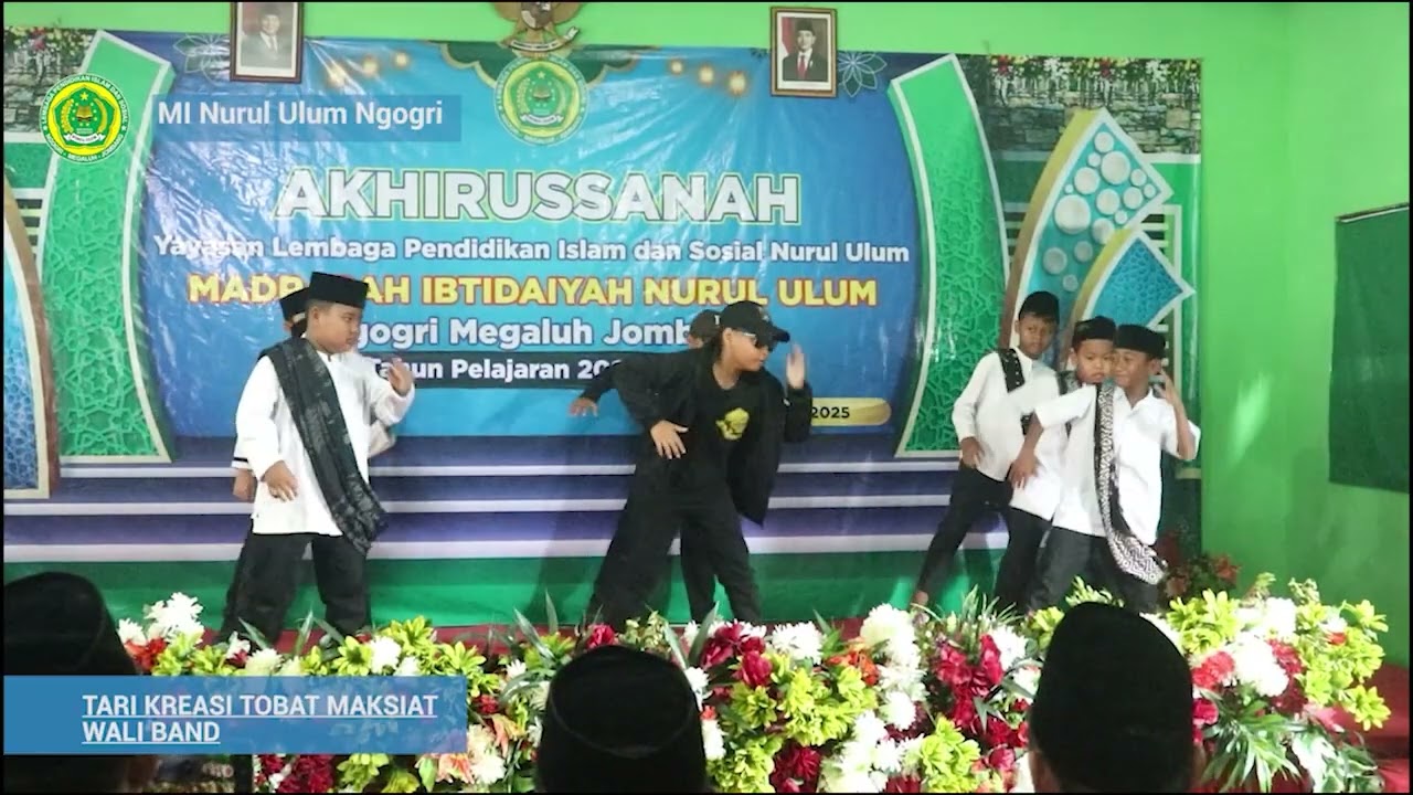 TARI KREASI TOBAT MAKSIAT   WALI BAND   HAFLAH AKHIRUSSANAH MI NURUL ULUM NGOGRI