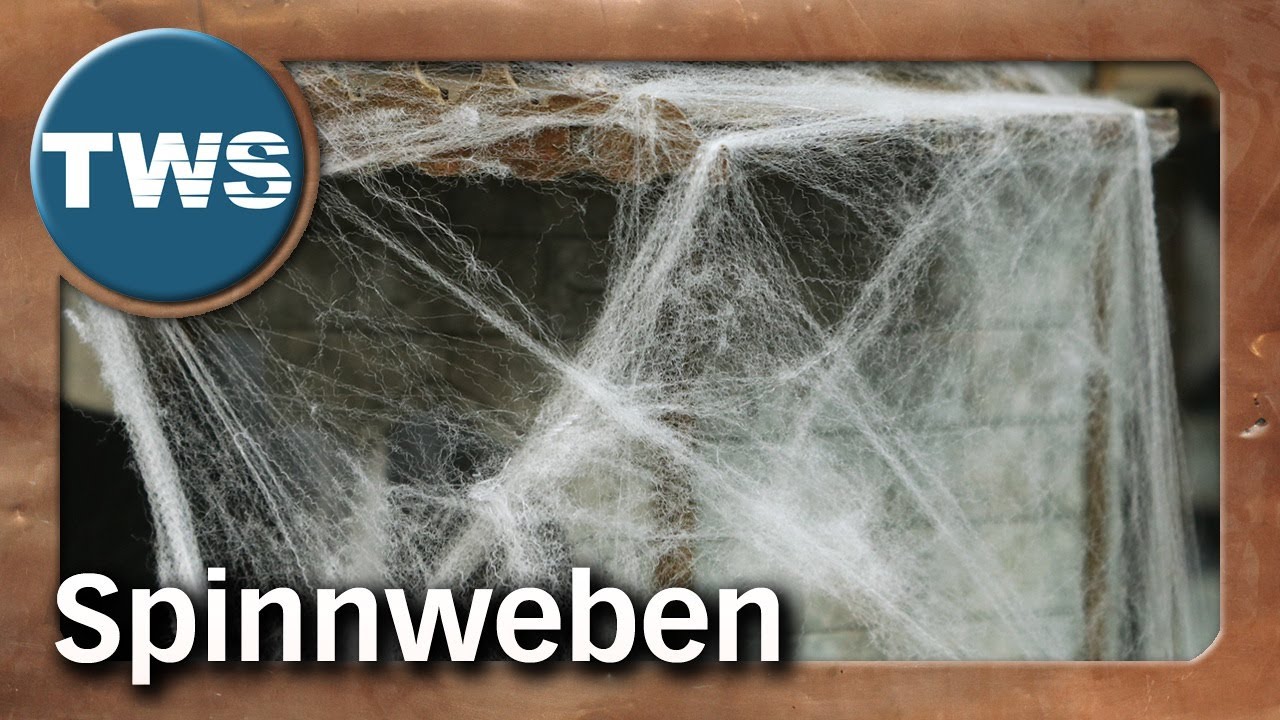 Tutorial: Spinnweben & Spinnennetze / basteln, selber machen, Halloween (Tabletop-Gelände, TWS)
