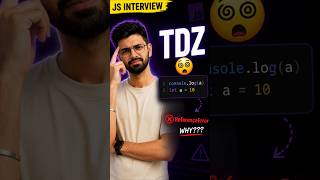 TDZ Explained in 30s 😵 | Why “Cannot Access Before Initialization”?