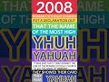 ROMAN CATHOLICS IN 2008 SAID THAT NO ONE COULD SAY YAHUAH .. BUT WE DO… WE FEAR YAHUAH NOT A SNAKE