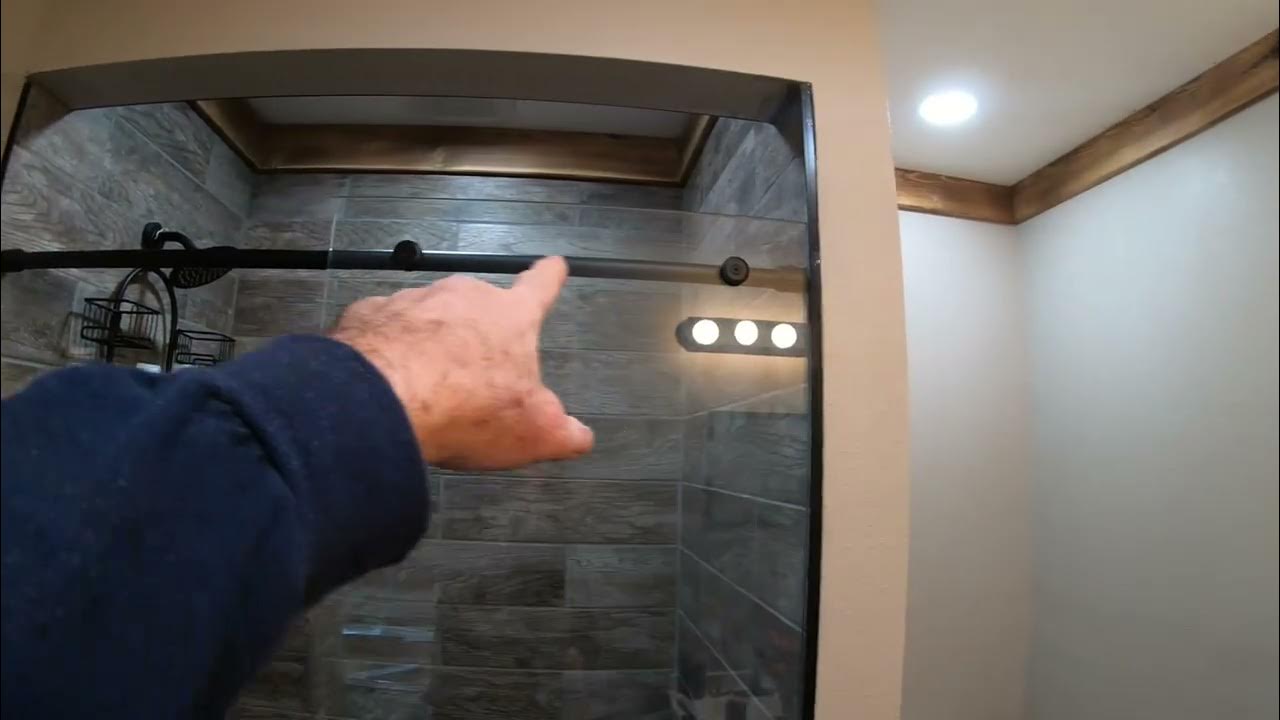 IT'S HEAVY!!! Installing the shower door. YouTube