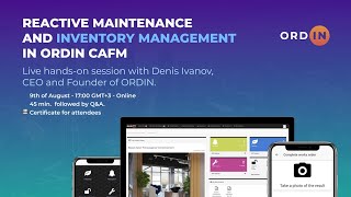 Reactive Maintenance in ORDIN CAFM live