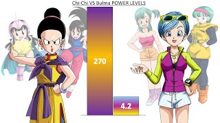 Chichi Vs Bulma Power Levels - Db Dbz Dbgt Dbs