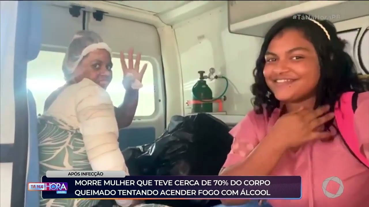 Morre mulher que teve cerca de 70% do corpo queimado tentando acender fogo com álcool - Tá na Hora