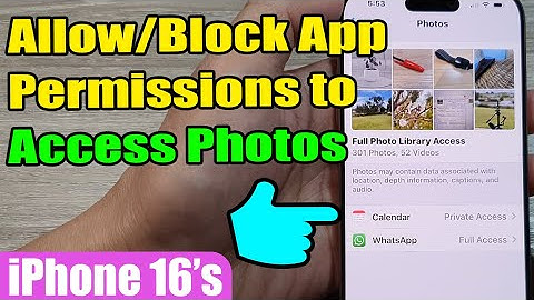 📸 How to Allow/Block App Permissions to Access Photos on iPhone 16/16 Pro Max (iOS 18)