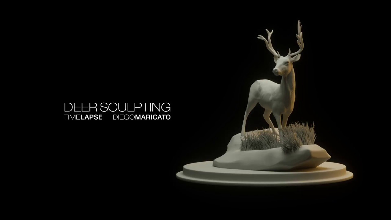 deer zbrush sculpt