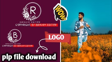 How logo photography pixellab plp file pixellab 2025 IBRAHIM EDITOR
