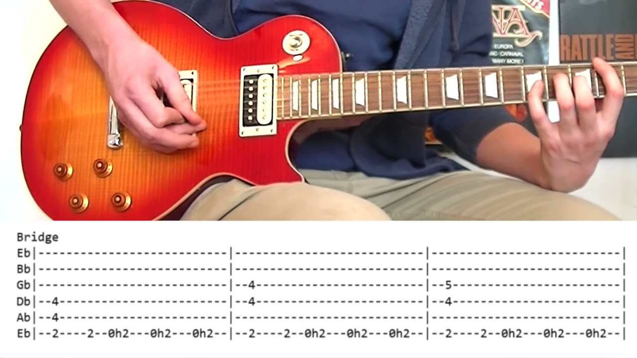 Slash - Driving Rain - Guitar Tuto and Tabs - Retuned in Standard Tuning by Dimi