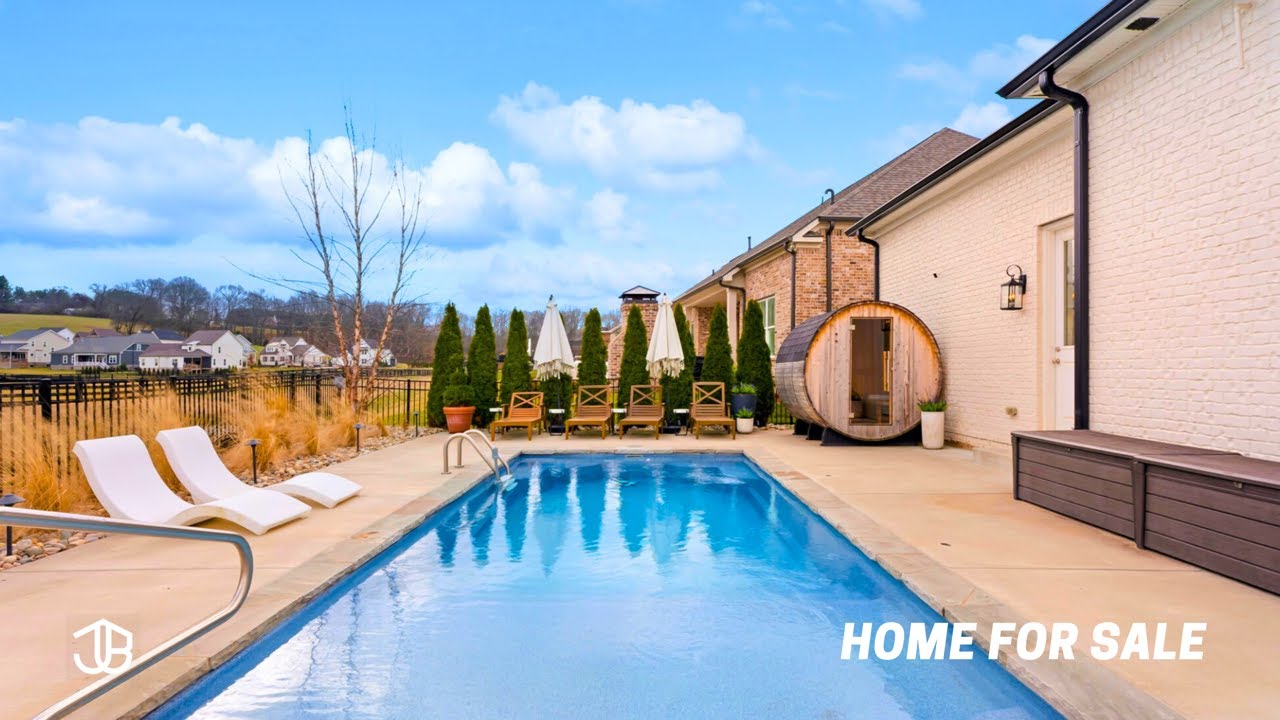 TOUR A $1.35M LUXURY Private Pool Home With A Rock Climbing Wall | College Grove, TN
