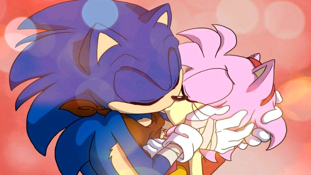 Sonic kisses amy rose! 