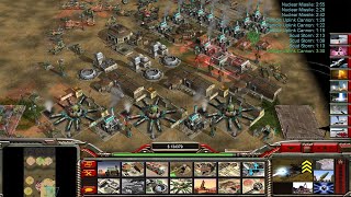Command & Conquer Generals - Zero Hour - Boss Generals 1 vs 7 Hard Generals (Holding Grounds)