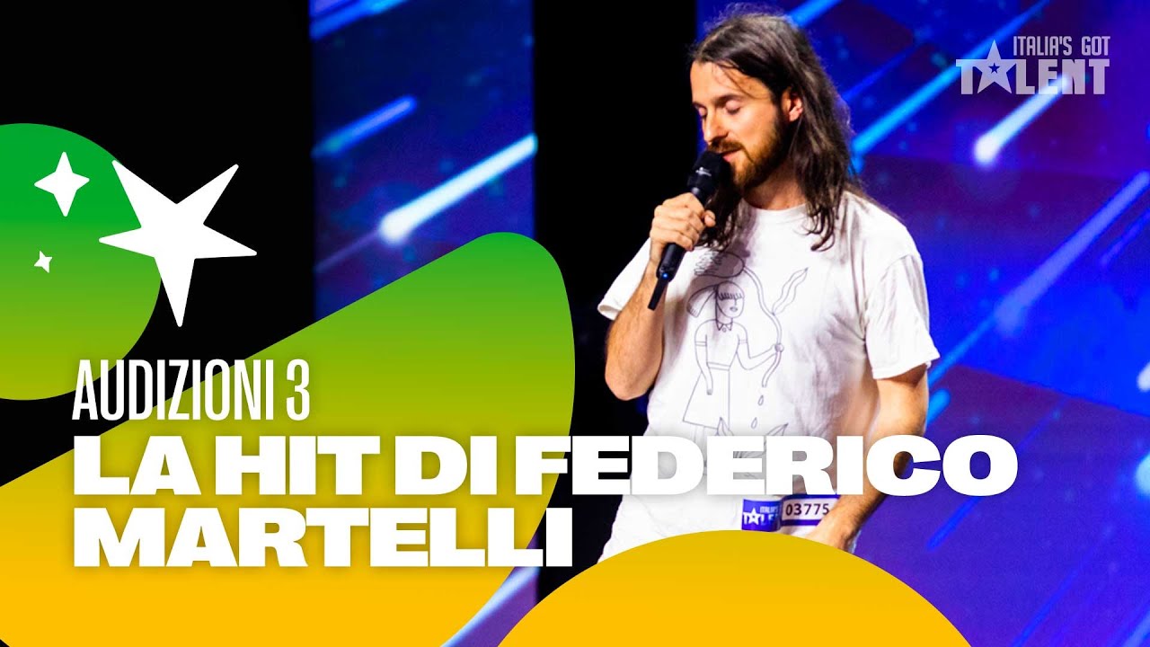 BELLO BELLO  la hit di Federico Martelli a Italias Got Talent