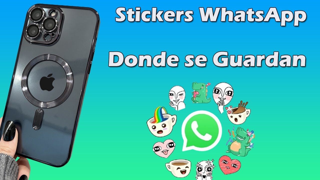 Donde se guardan los stickers de WhatsApp en iPhone - YouTube