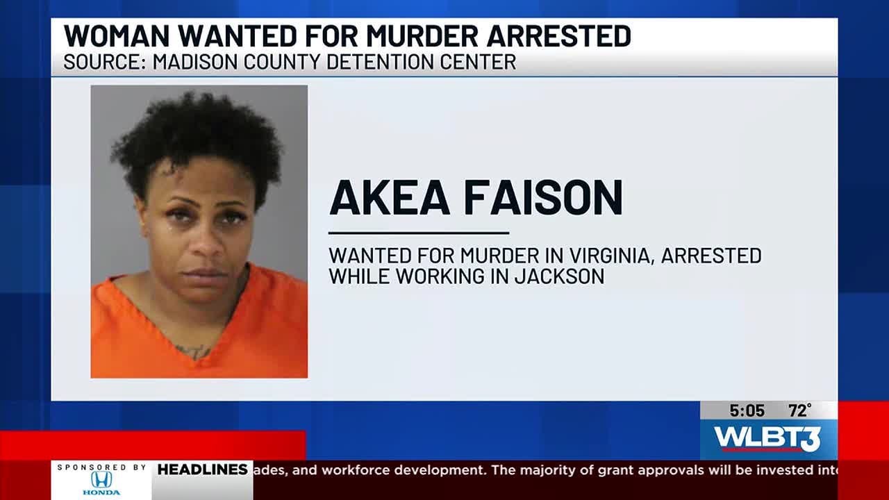 Virginia woman wanted for murder arrested while working in Jackson ...