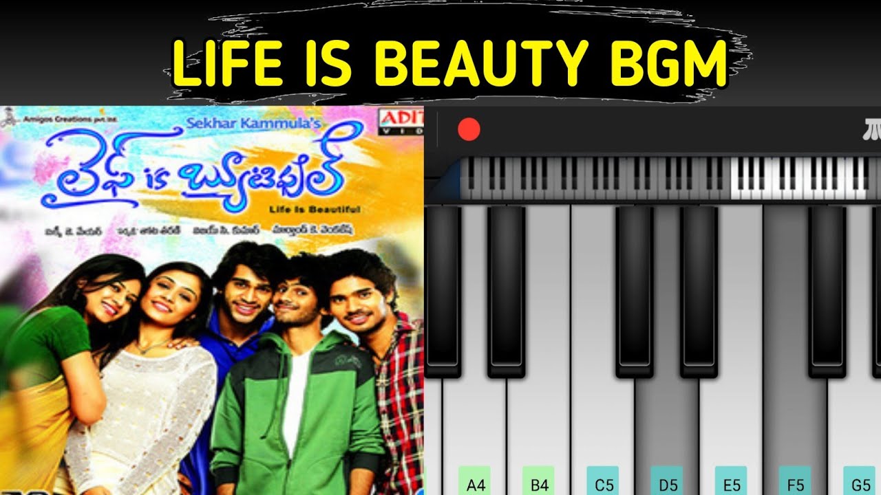 Life is beautiful piano bgm tutorial atu itu ooguthu YouTube