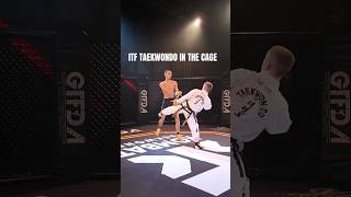 ITF Taekwondo in the Cage! Leave your comments ⬇️ #kombattaekwondo #itftaekwondo #taekwondofight