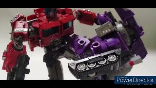 Transformers Stop Motion Age Of Extinction Galvatron Vs Optimus Prime