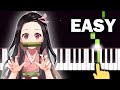 Nezuko's Theme - Demon Slayer (Kimetsu no Yaiba) - EASY Piano tutorial